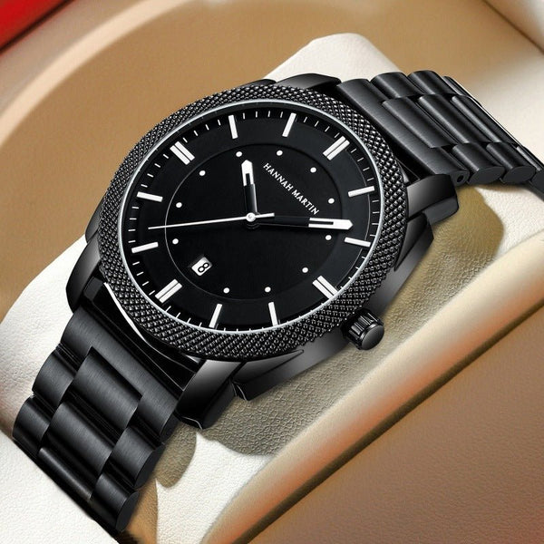 Men's Stainless Steel Watch – Waterproof, Bold & Timeless Style